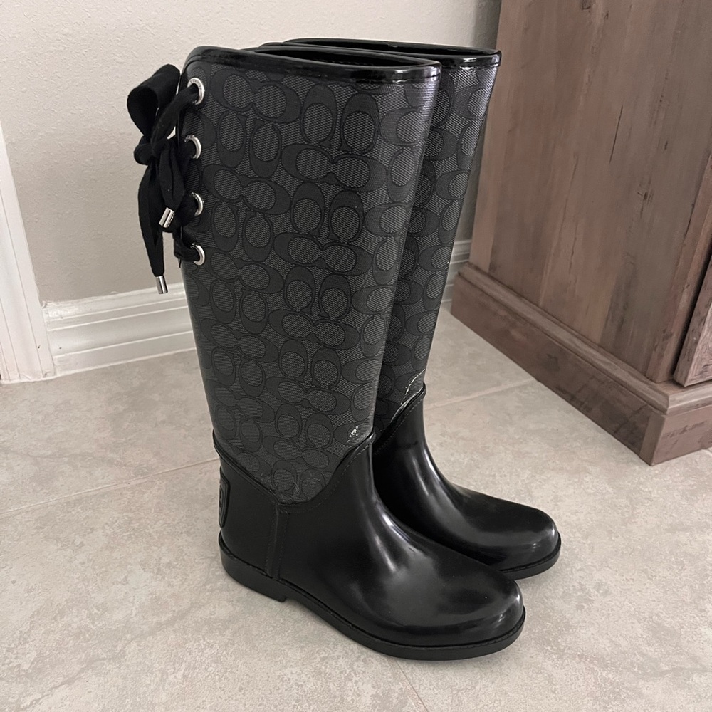 Coach rain boots